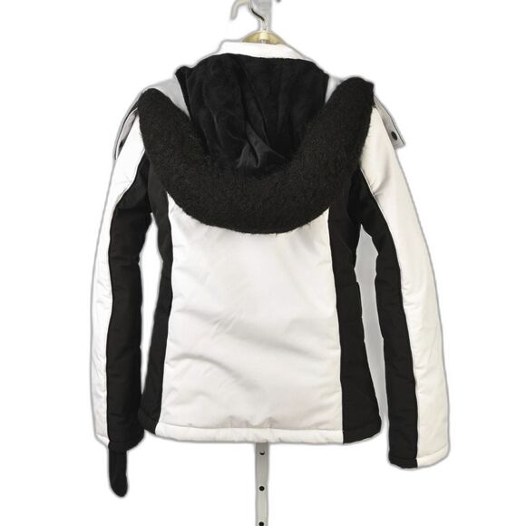 Top Shop Ski Parka Black and White Waterproof Breathable Ski Skirt Size 6 - Picture 2 of 3